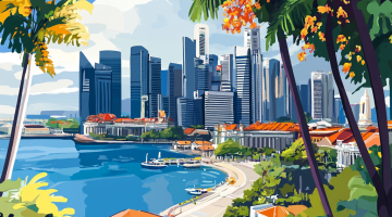 info.huasong create Singapore Dover view cartoon style 49169cc6 4410 4a27 a6da 6ef2270a9657