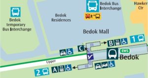 Singapore bedok met map